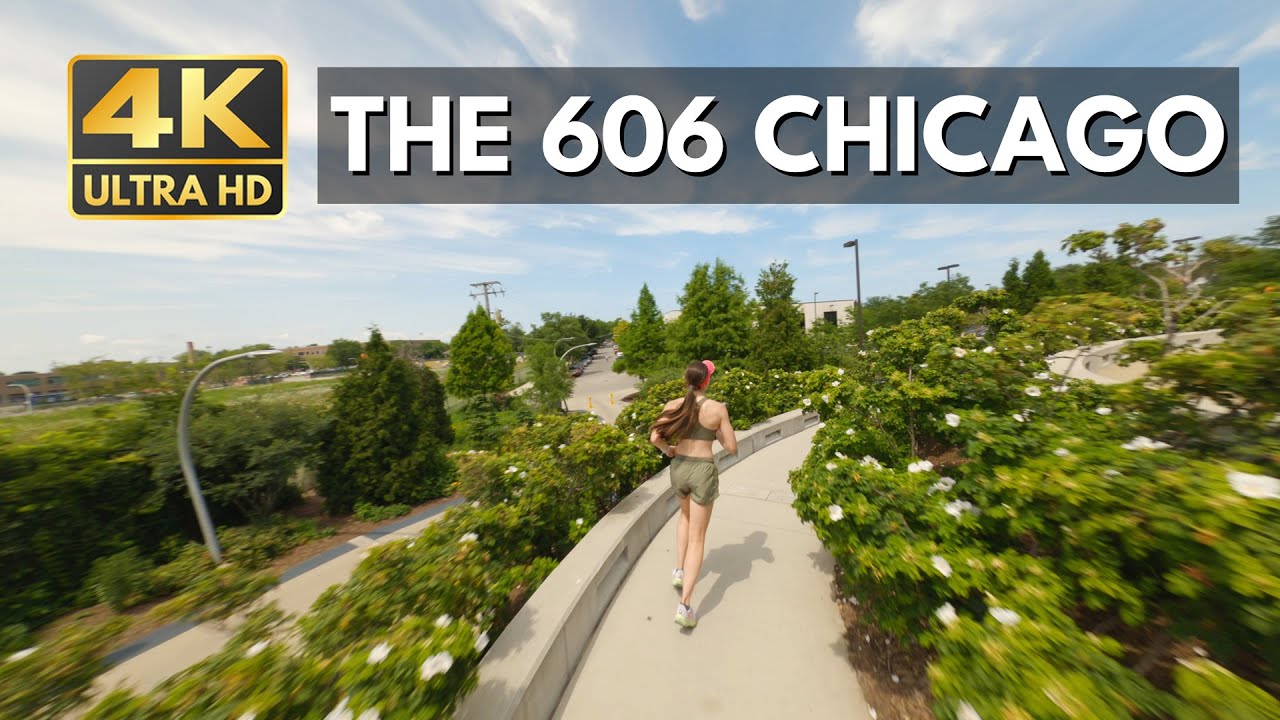 The Most Beautiful Urban Rail-to-Trail Conversion | 5K Virtual Run at The 606 in Chicago | Eastward