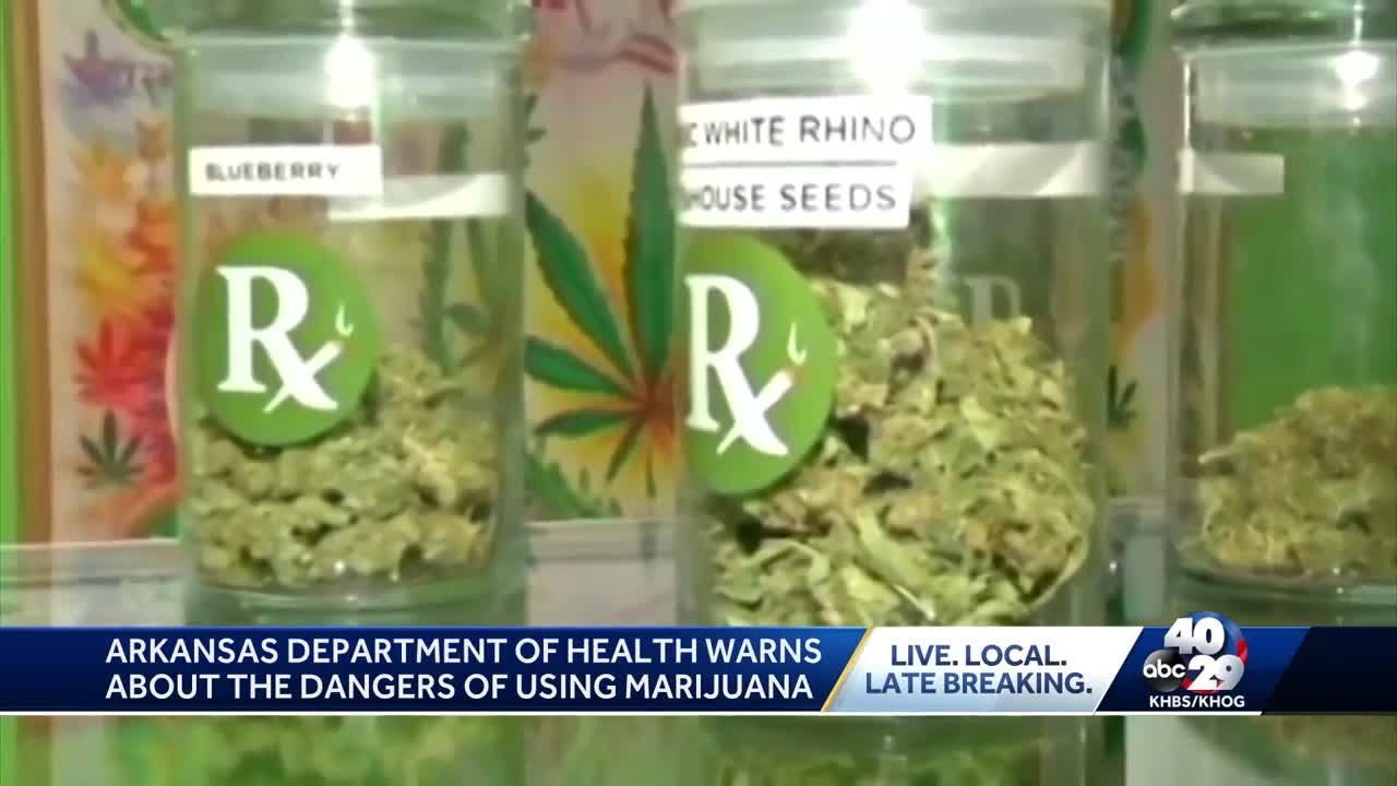 Arkansas Department of Health warns about the dangers of using marijuana