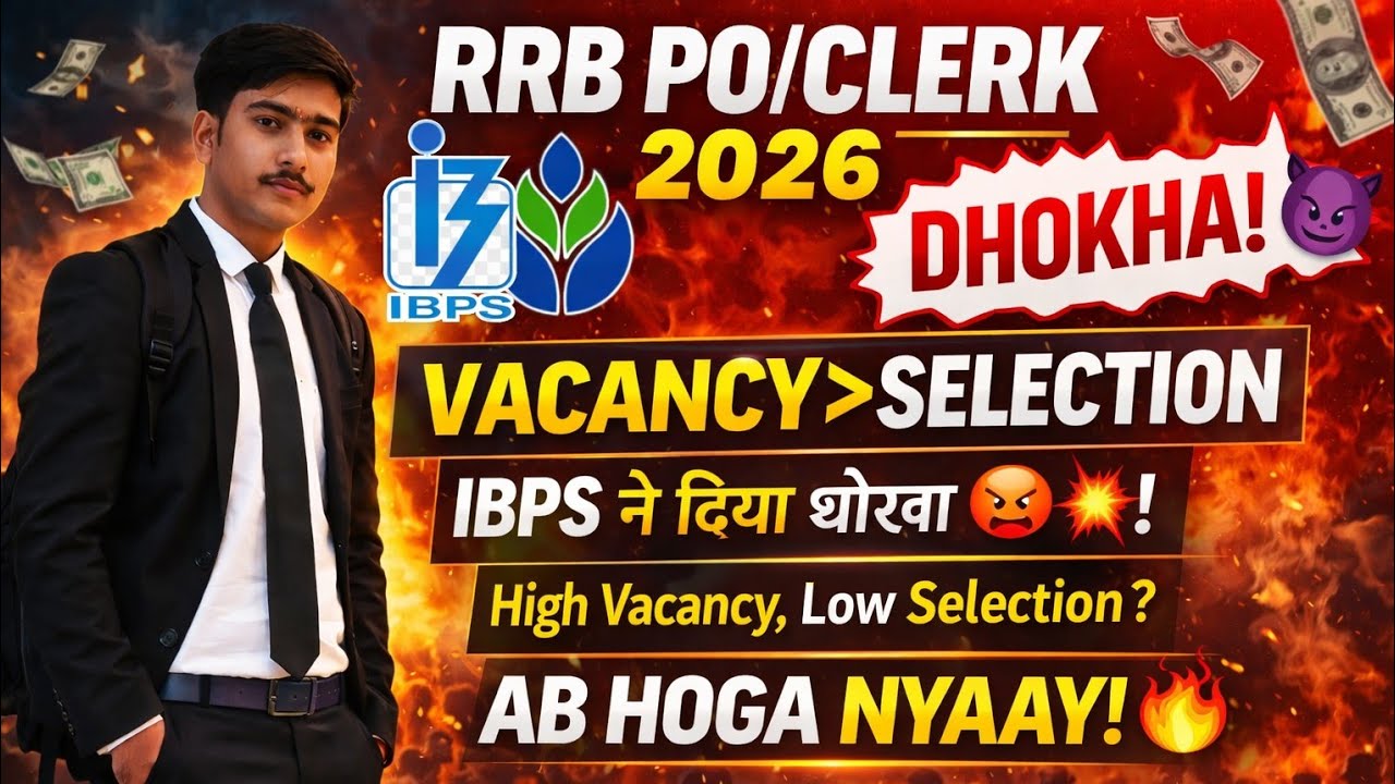 💥 RRB PO/CLERK VACANCY ज्यादा SELECTION कम || IBPS का धोखा || EK-EK VACANCY KA HISAAB || #rrbpo 