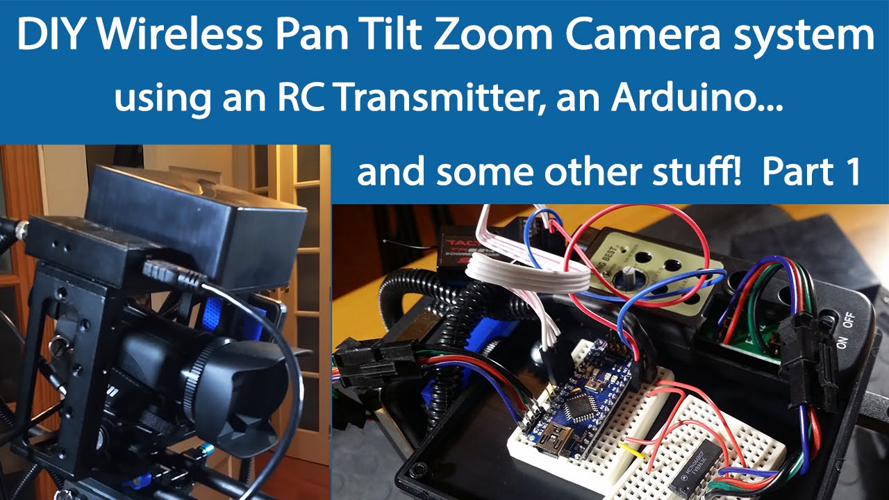 Arduino Wireless PTZ Camera system with Bescor MP-101 & RC transmitter - Tutorial