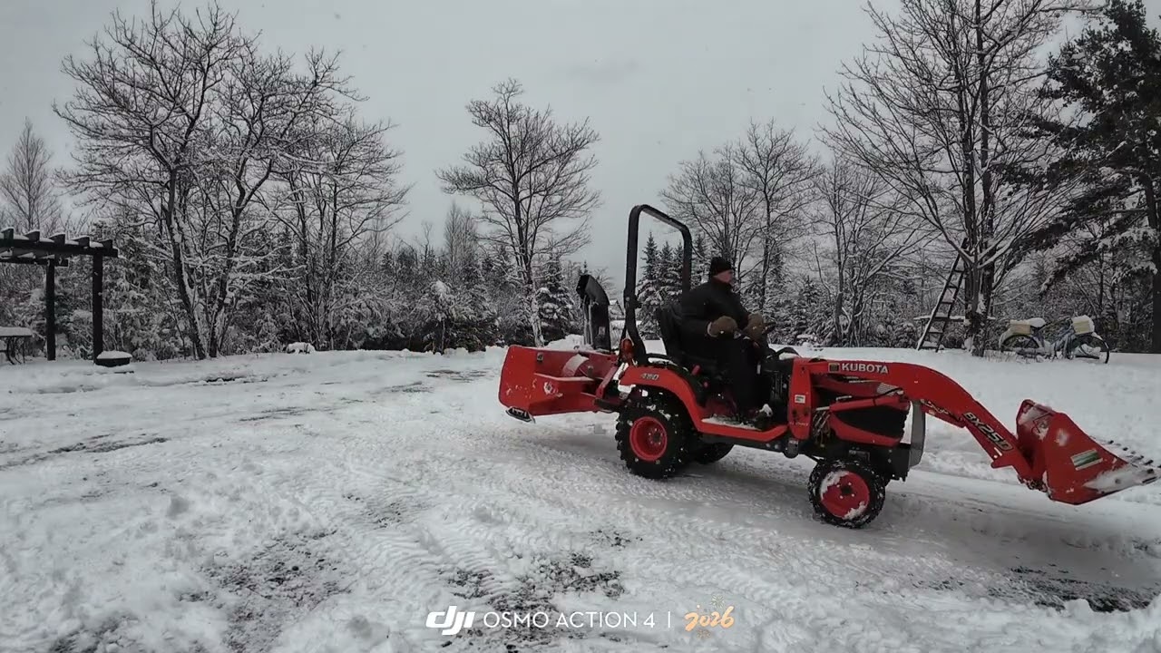 snow blowing with BX 25 D
