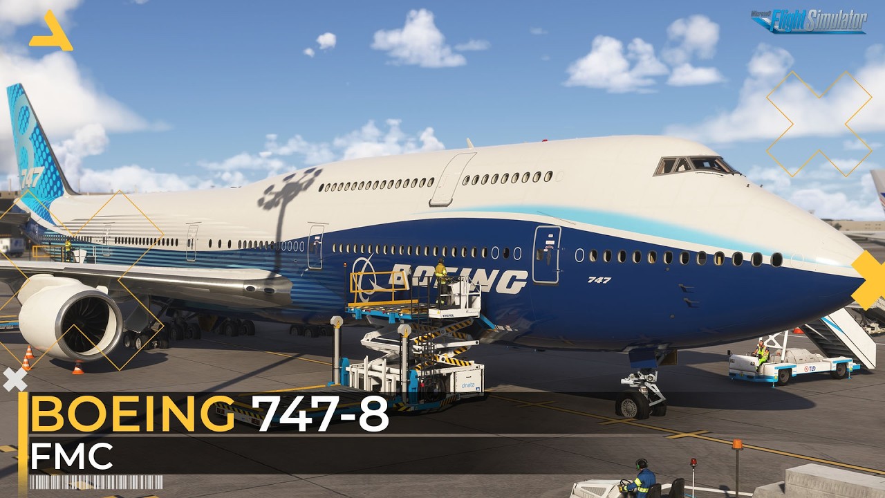Как настроить FMC самолета Boeing 747-8 с помощью Working Title Simulations в MSFS 2024 — Учебное...