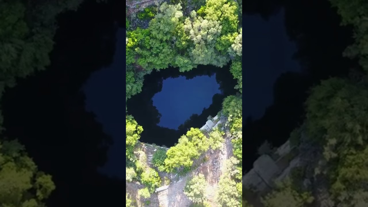 Melissani Cave #mavicpro #travel #melissanicave #kefalonia #greece #lake #drone #boat