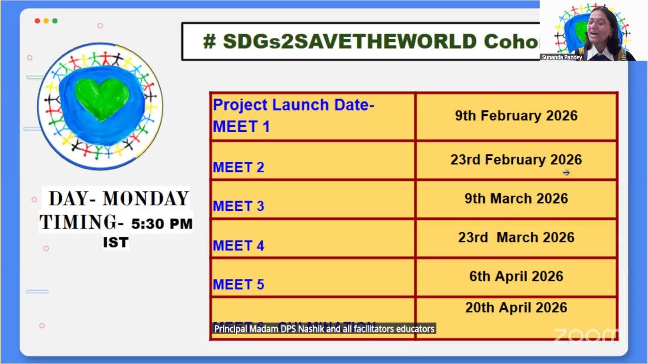 SDG's2SAVETHEWORLD - Cohort 10 - Session 1 : 9th Feb 2026