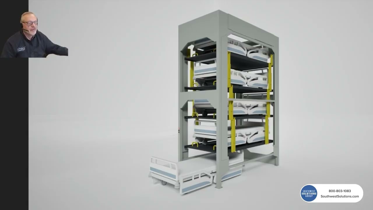 Bed Stacker Lift Hospital Storage System