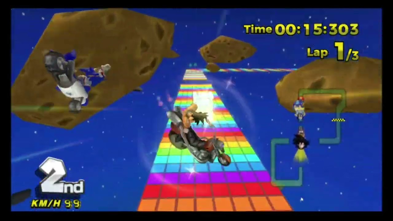 MKWii Deluxe: Green Edition - Grand Prix Tour Rock Cup as Son Goku [200cc]