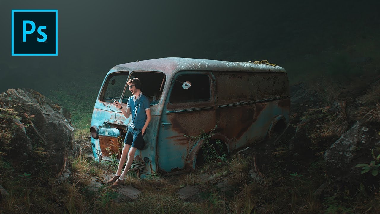 Photo Manipulation Tutorial - Photoshop CC - Old Car
