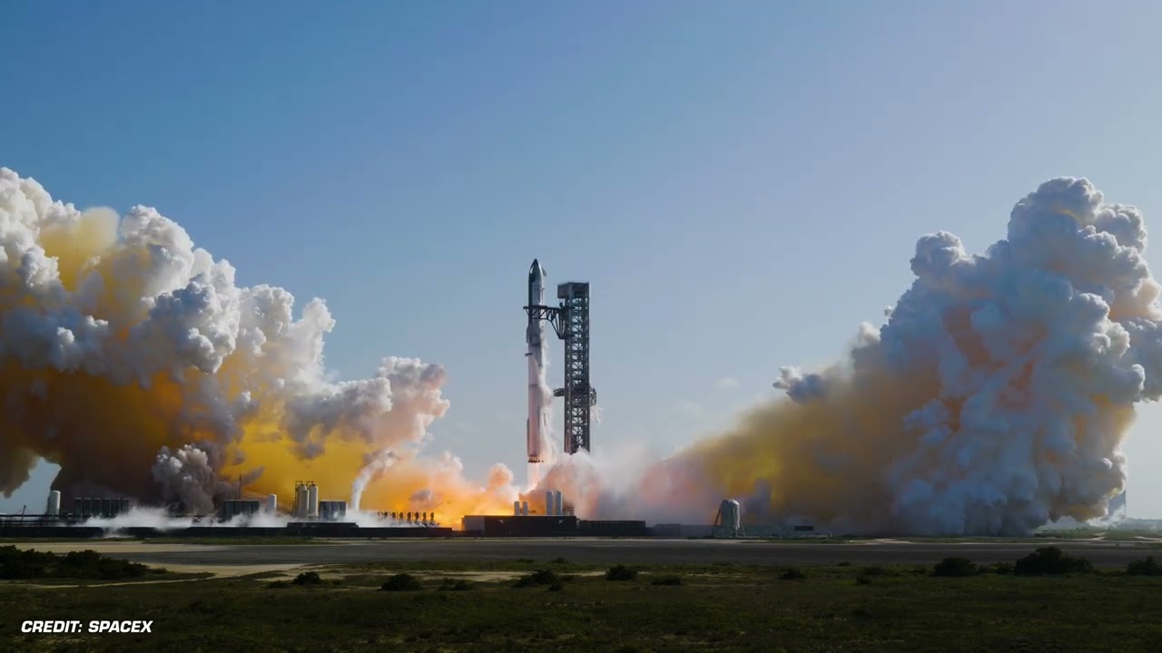 SpaceX Starship Flight 13 | Wide Slow-mo | 4K