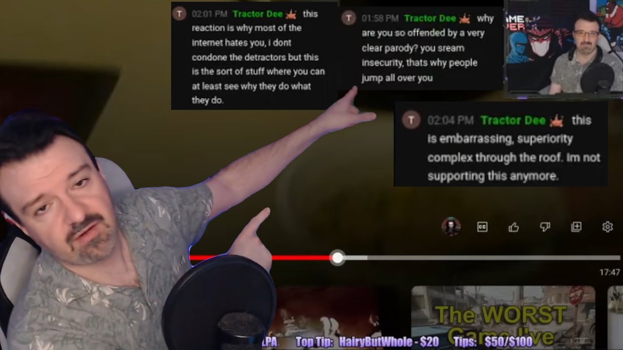 DSP melts down during React Show / Chat Laughs at him / Member banned for pulling support - 09/17/23
