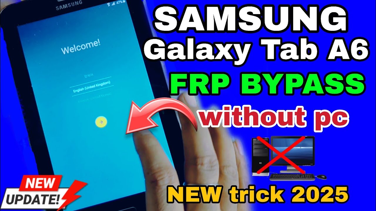 Обход FRP на Samsung Galaxy Tab A6 SM T285 - Обход учетной записи Google 2026 | Без ПК | Разблоки...