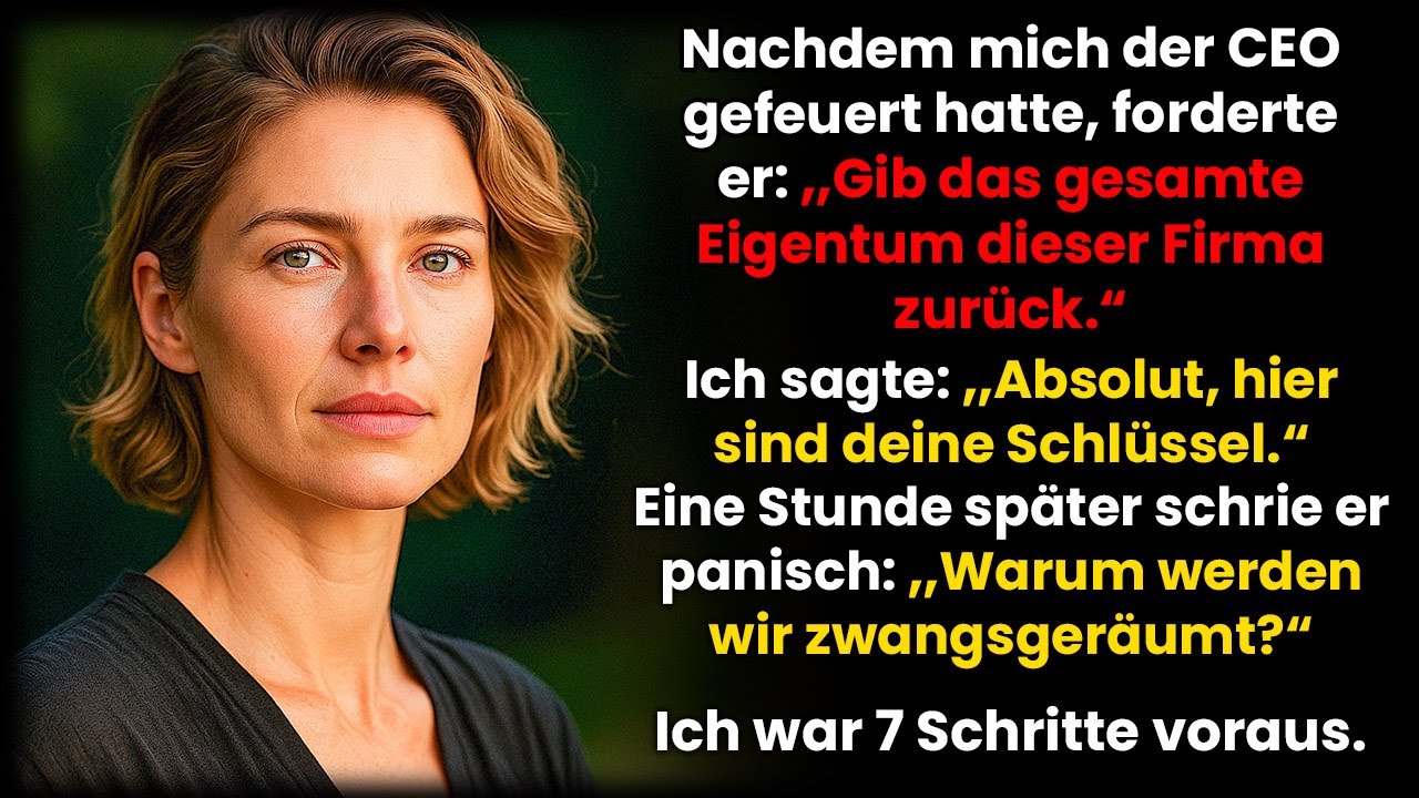 Der CEO feuerte mich und verlangte ‚Gib alles zurück‘ – doch ich war 7 Schritte voraus…