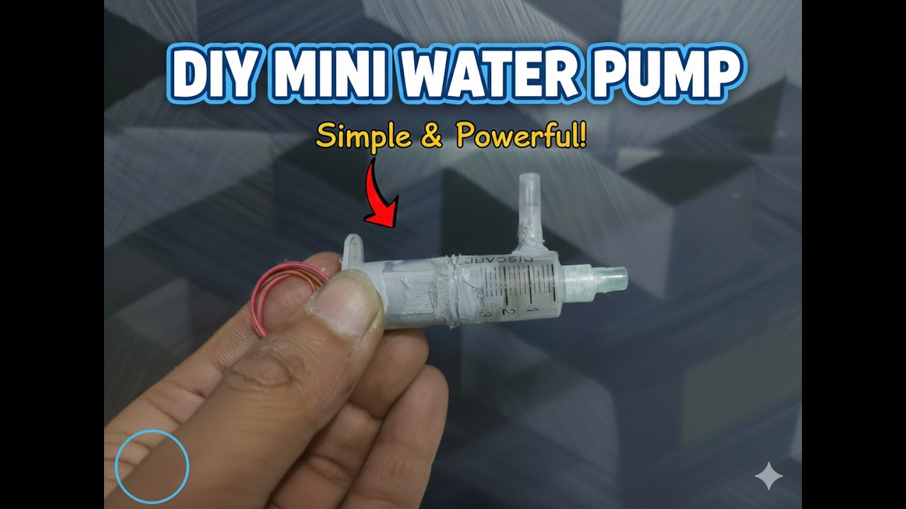 How to Make a Mini Water Pump at Home (High Pressure)