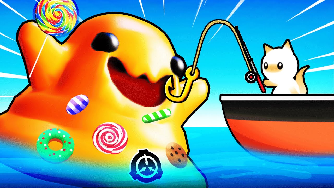 Catching SCP-999 THE TICKLE MONSTER (Cat Goes Fishing)