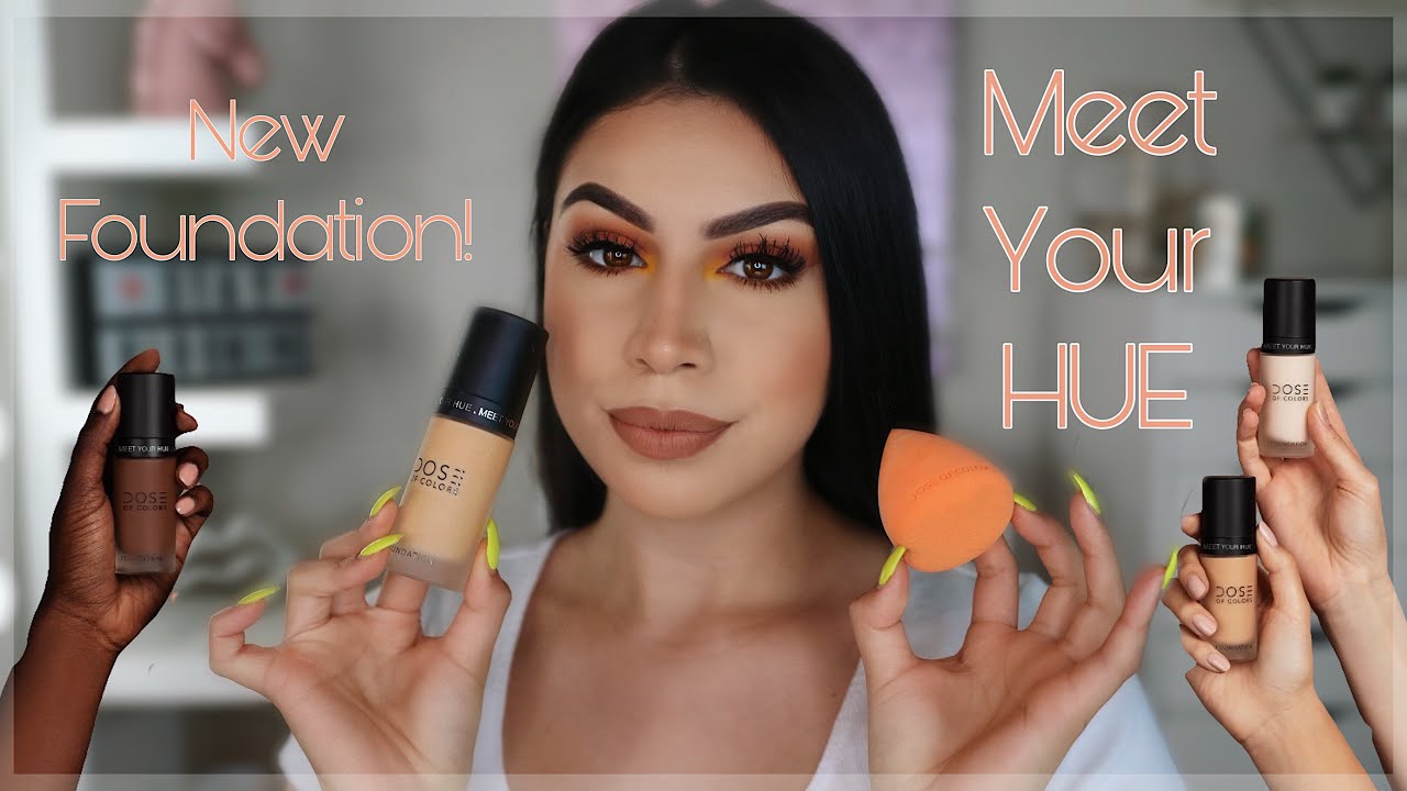 NEW DOSE OF COLORS MEET YOUR HUE FOUNDATION REVIEW! | Mari Bajari