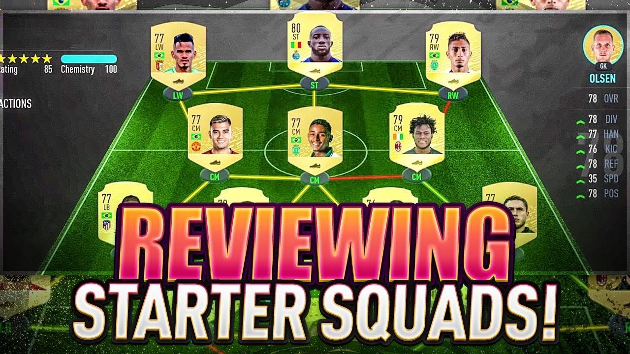 REVIEWING FIFA 20 STARTER SQUADS!! FIFA 20 Ultimate Team