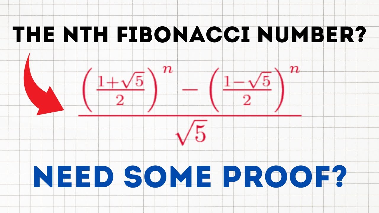 Here is the formula for the nth Fibonacci number