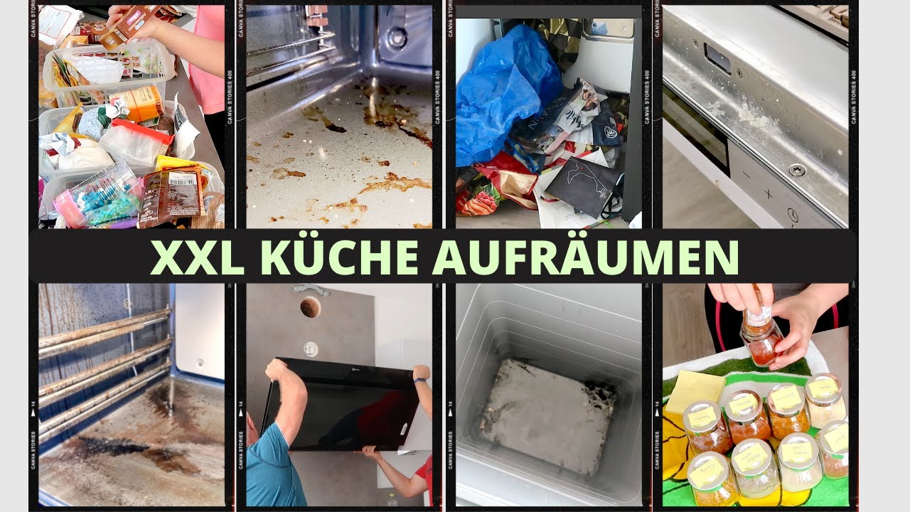 XXL Küche Aufräum Motivation/ Clean with me Kitchen/ Küche putzen/