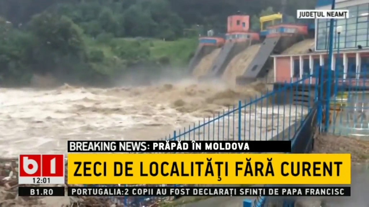STIRI B1 TV -  METEO COD PORTOCALIU DE INUNDATII