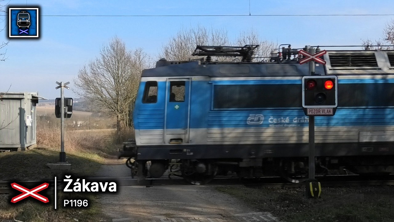 Železniční přejezd ▪ Žákava #1 || 11.2.2025