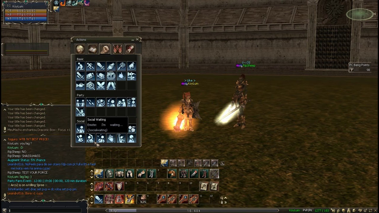 LINEAGE2 PLAYTIME OLYMPIAD FORTUNE SEEKER - DOMINATOR   - Test - VOL1 KoyLum !!