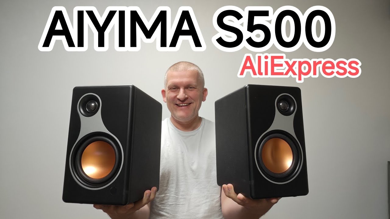 AIYIMA S500 Классическая полочная акустическая система с Bluetooth, беспроводная, 120 Вт, Hi-Fi а...