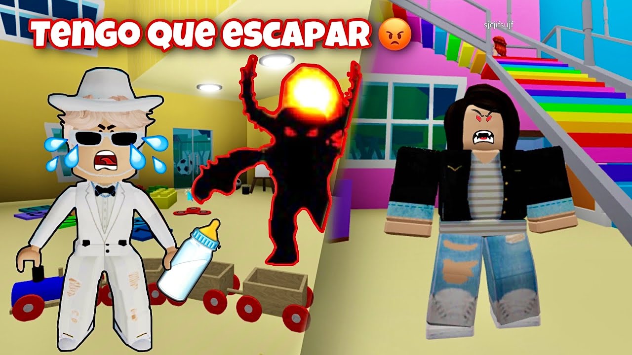 ESCAPANDO 😱😡 DE LA NI&Ntilde;ERA ENDEMONIADA😈😭 Roblox