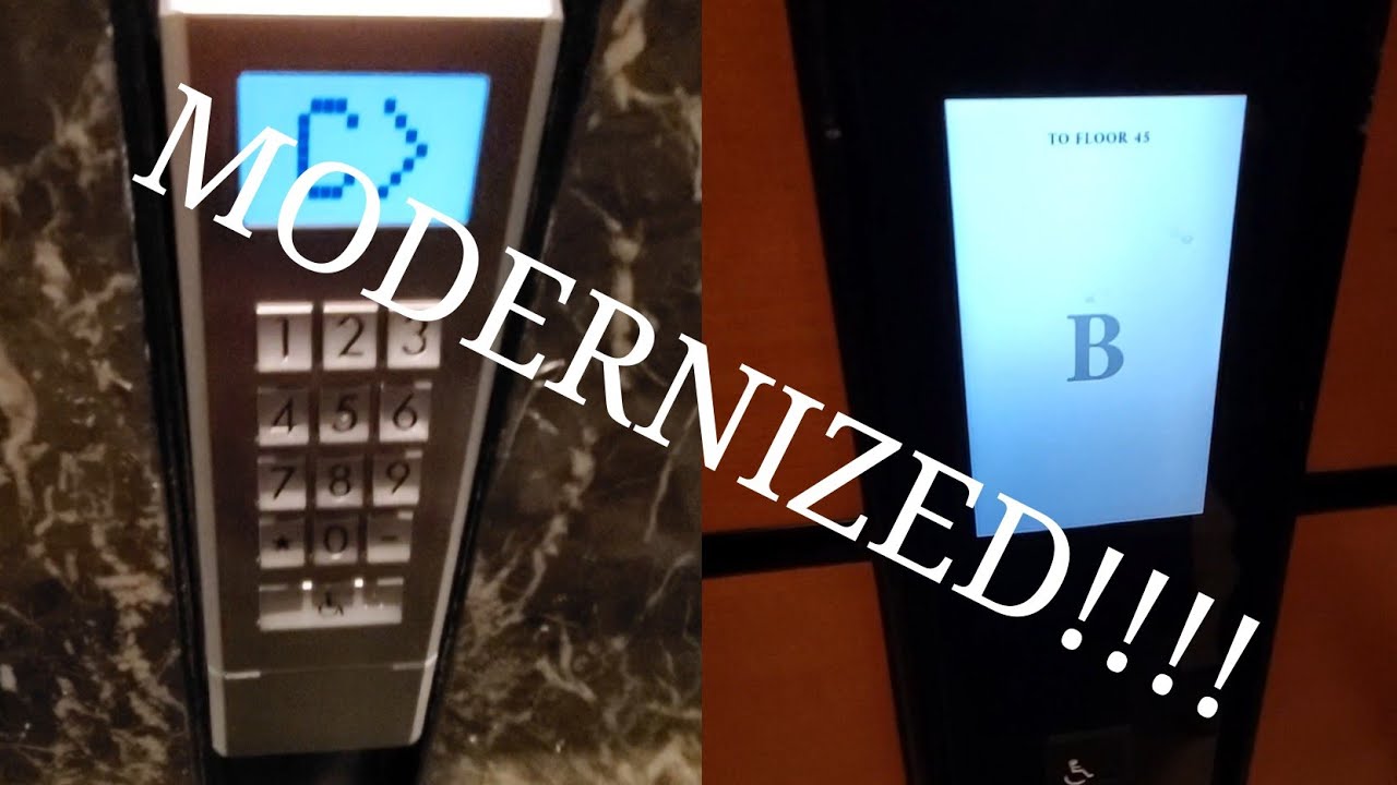 Знаменитые лифты Schindler Miconic 10 (Mb: Schindler Port) в отеле Marriott Marquis, Нью-Йорк