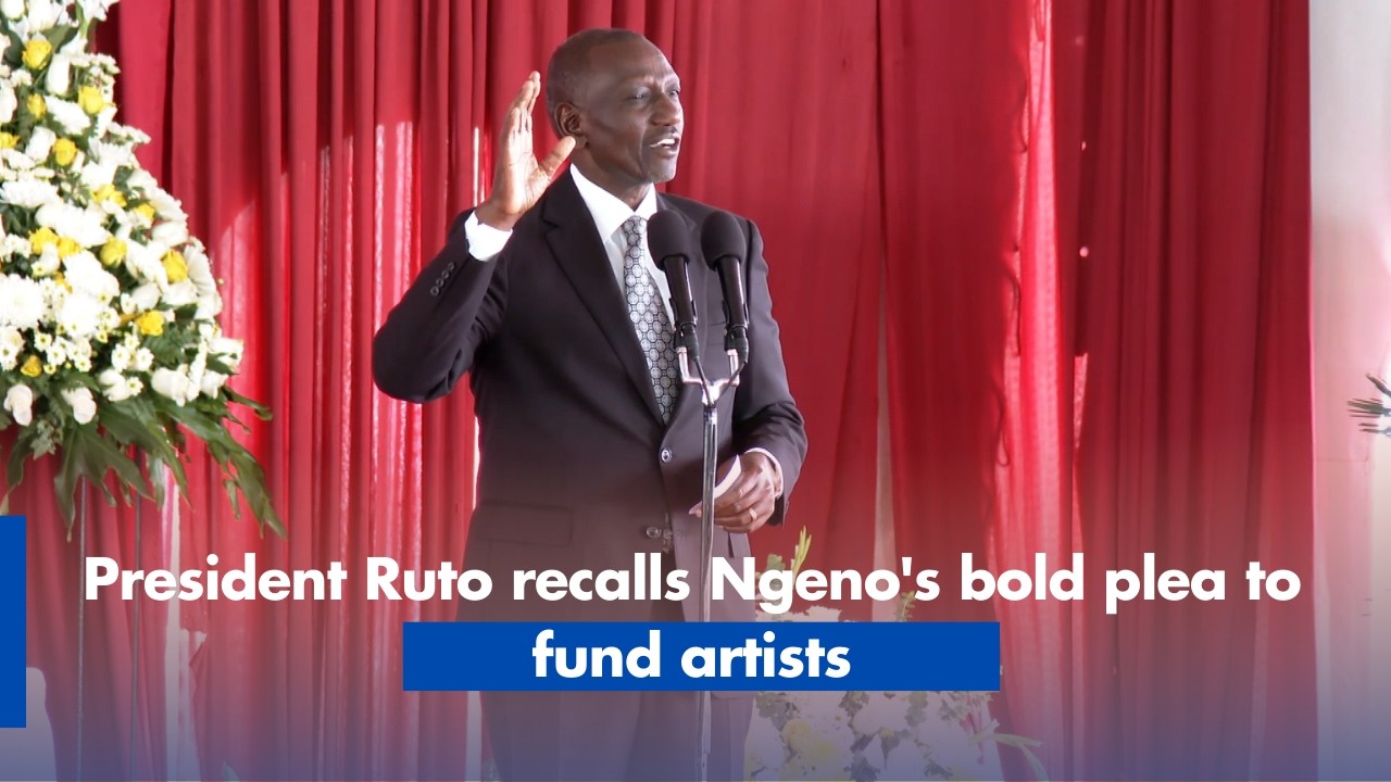 President Ruto recalls Ngeno's bold plea to fund artists