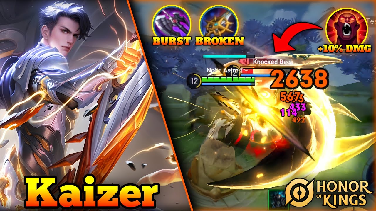 Kaizer Clash Lane Build For Insane Damage Output!! - Gameplay | Honor of Kings
