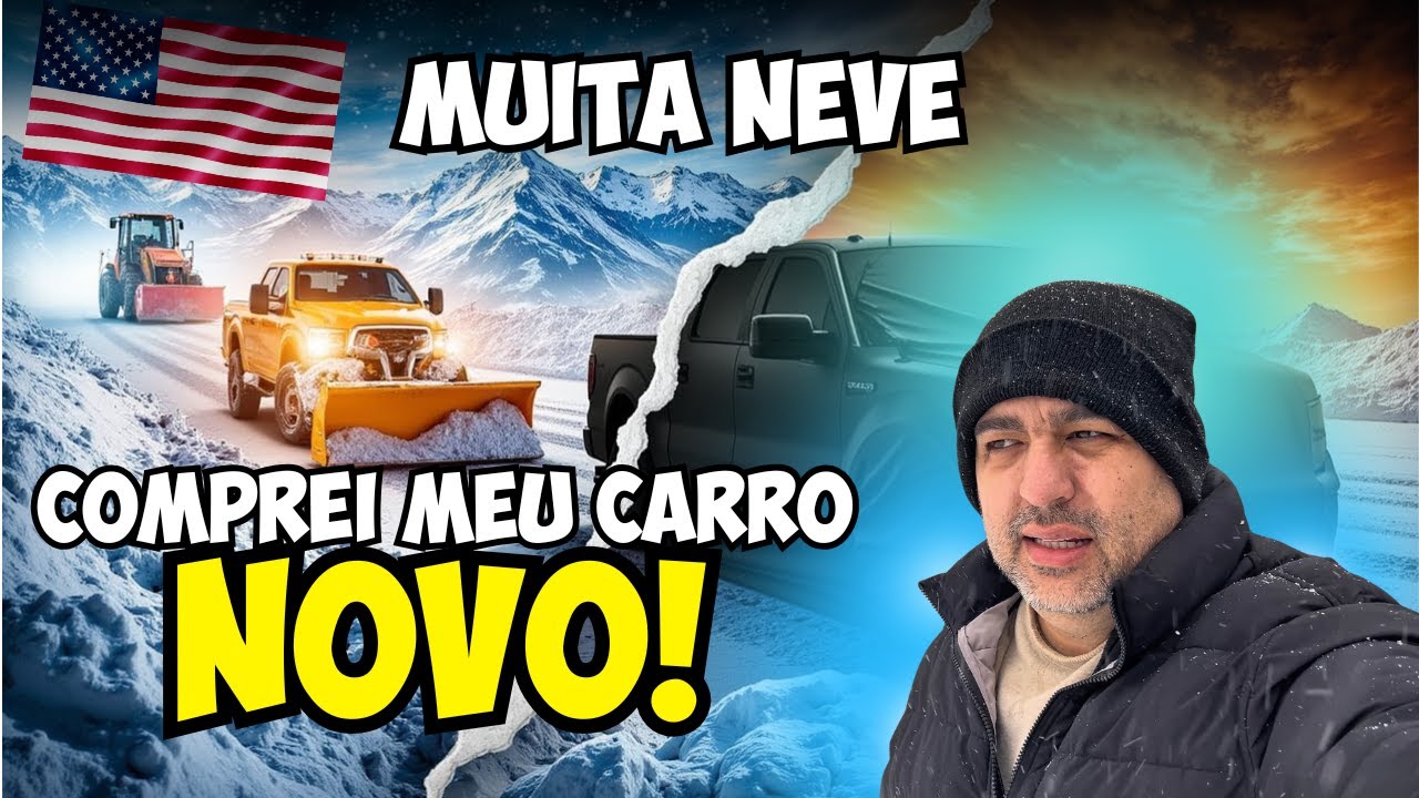 A CIDADE COBERTA DE NEVE E FUI REALIZAR UM SONHO! #nevasca 