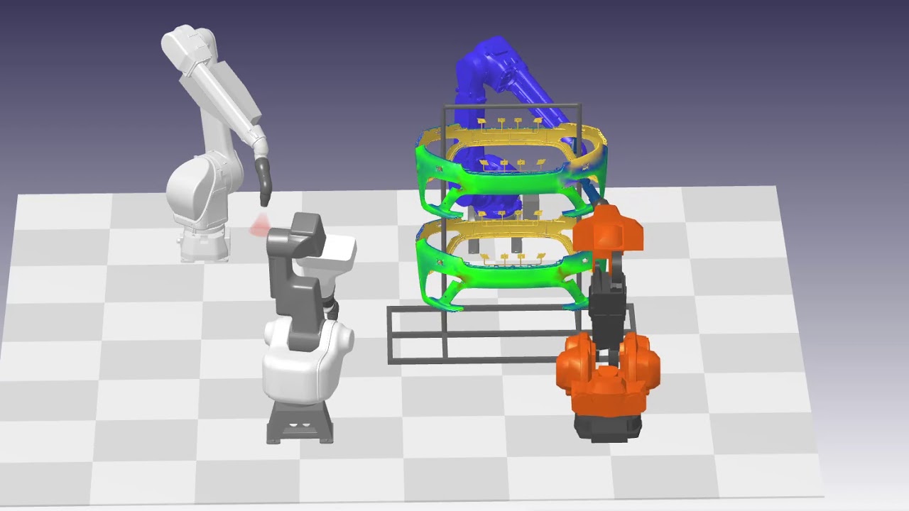 Demo Front Bumper Paint Robot