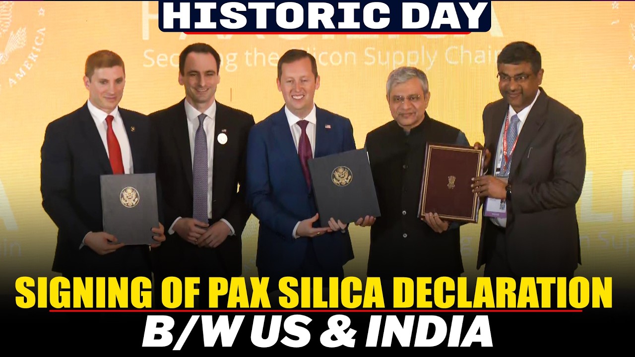 LIVE: Signing of Pax Silica declaration between US & India | US Ambassador Gor | Ashwini Vaishnaw