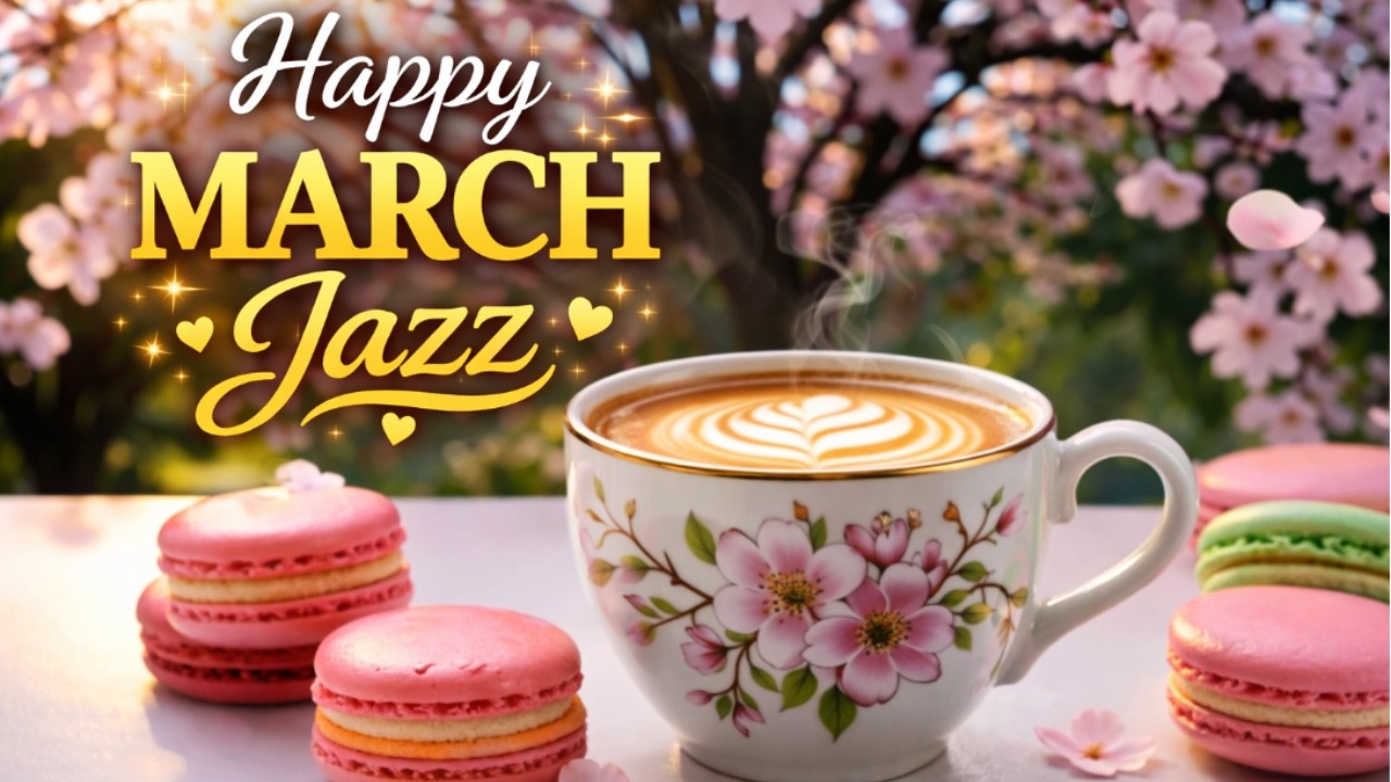 Happy March Jazz ☕ Relaxing Cafe Music & Bossa Nova Piano for Work Study Relax