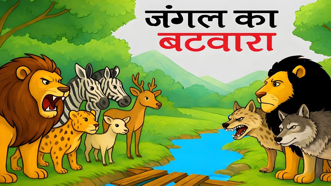 जब जंगल बट गया दो भागों में🦁 Moral Story #moralstories #horrorstories