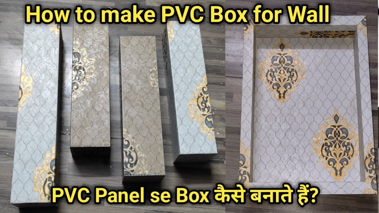 PVC Panel se Box kaise banate h? How to make PVC Box for Wall ||PVC Ceiling & wall Box, Light Box