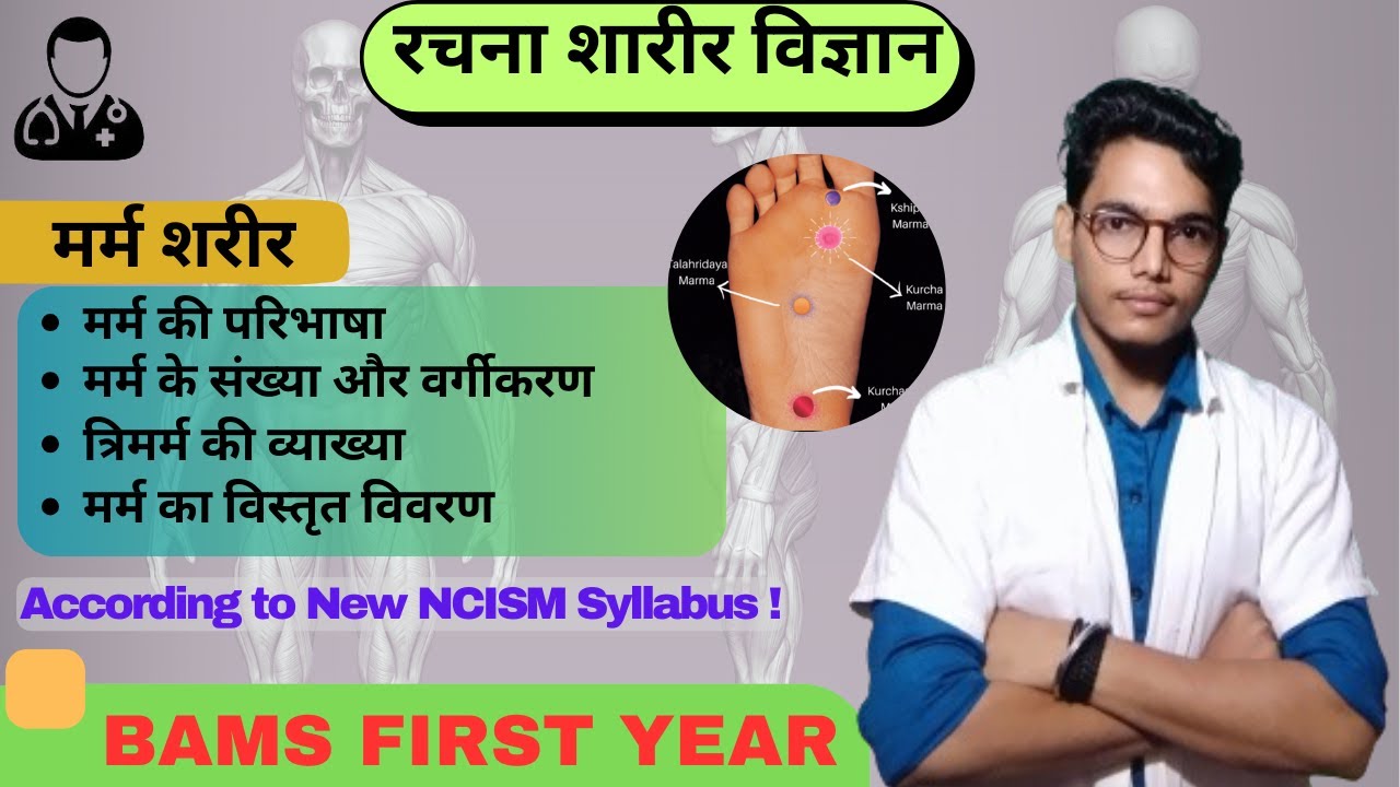 Marma Sharir | मर्म शारीर | Rachana Sharir | BAMS 1st Year | Types, Location & Clinical Importance