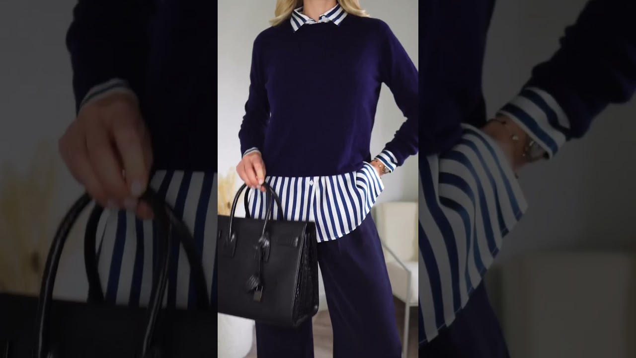Navy & Black 💙 🖤 3 classic pieces make your #ootd effortless.