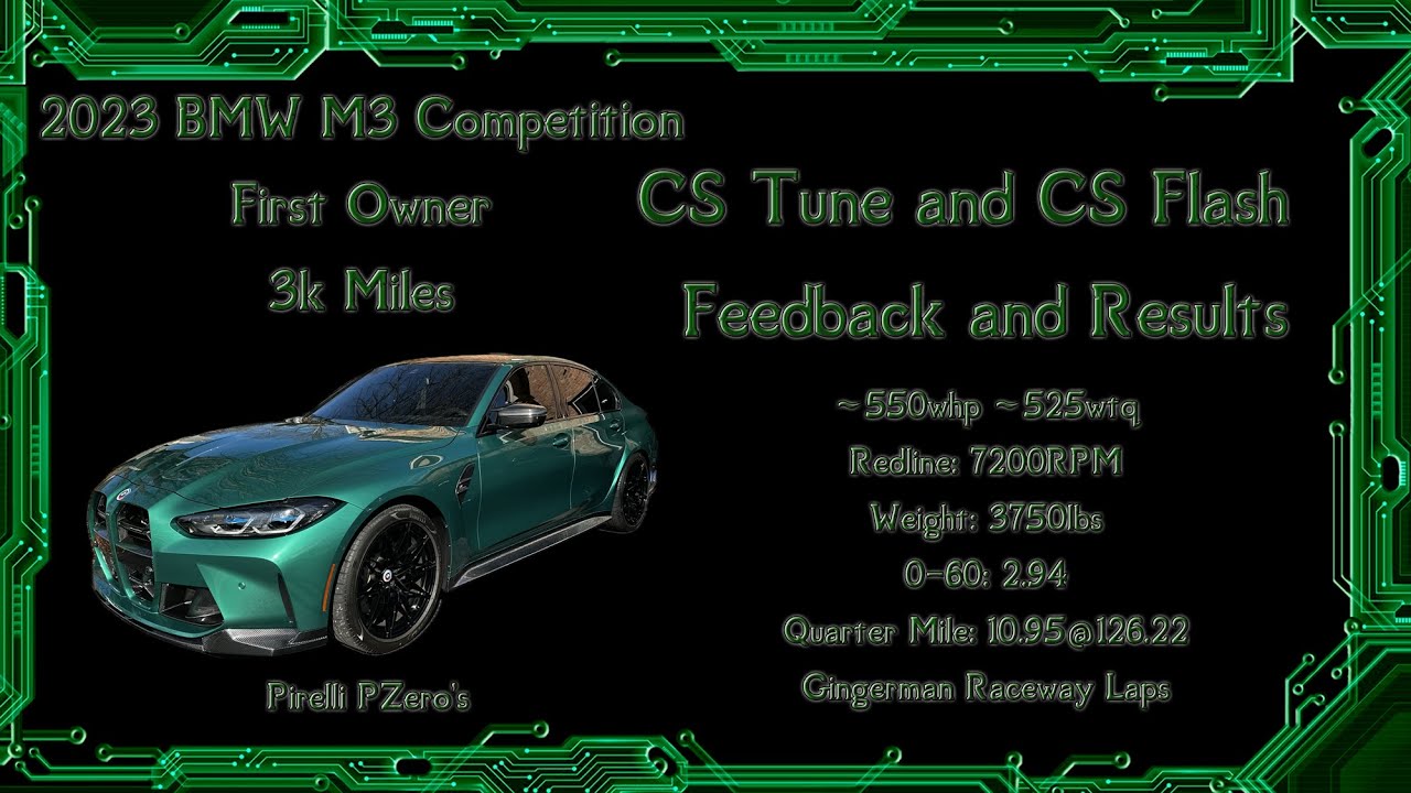 G80 M3 gets CS Tune and CS Flash - Feedback from Track Day at Gingerman and Quarter Mile Results