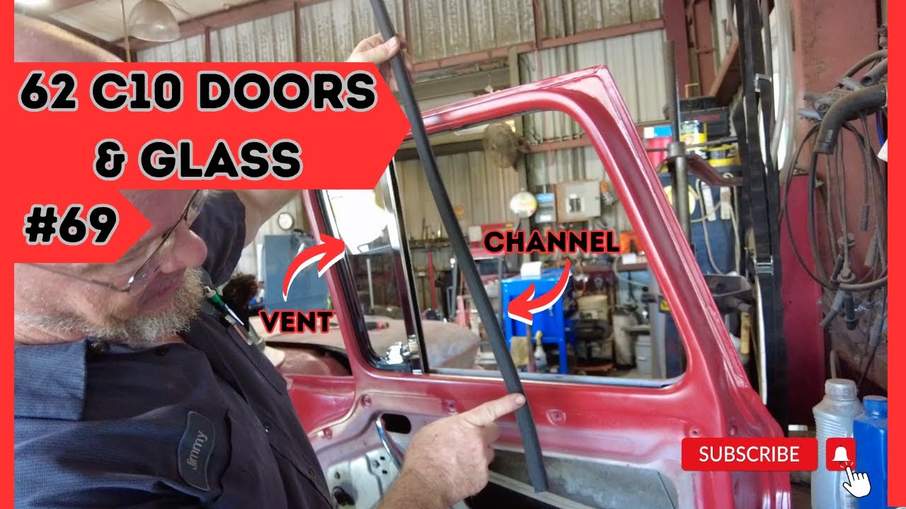 INSTALLING THE DOORS AND GLASS, 62 C10 PROJECT No. 69 #Restore #repair #ratrod #classic #doors