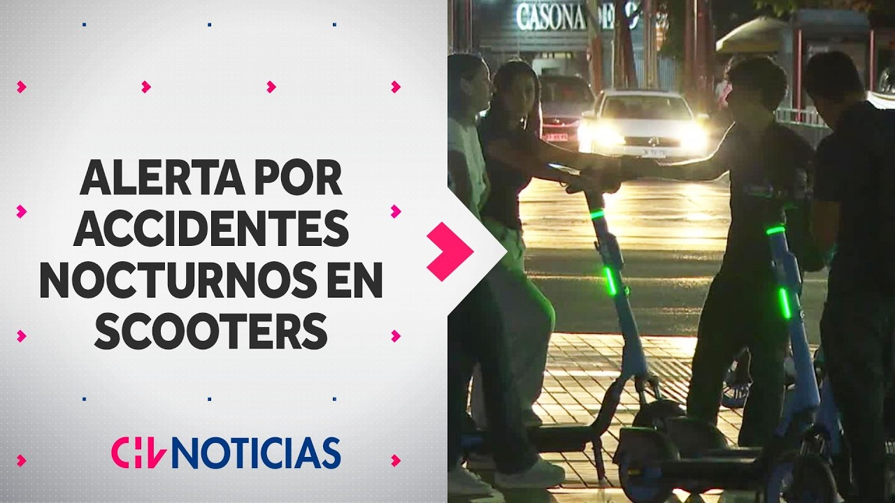 Accidentes nocturnos en scooters eléctricos: Jóvenes los usarían bajo la influencia del alcohol