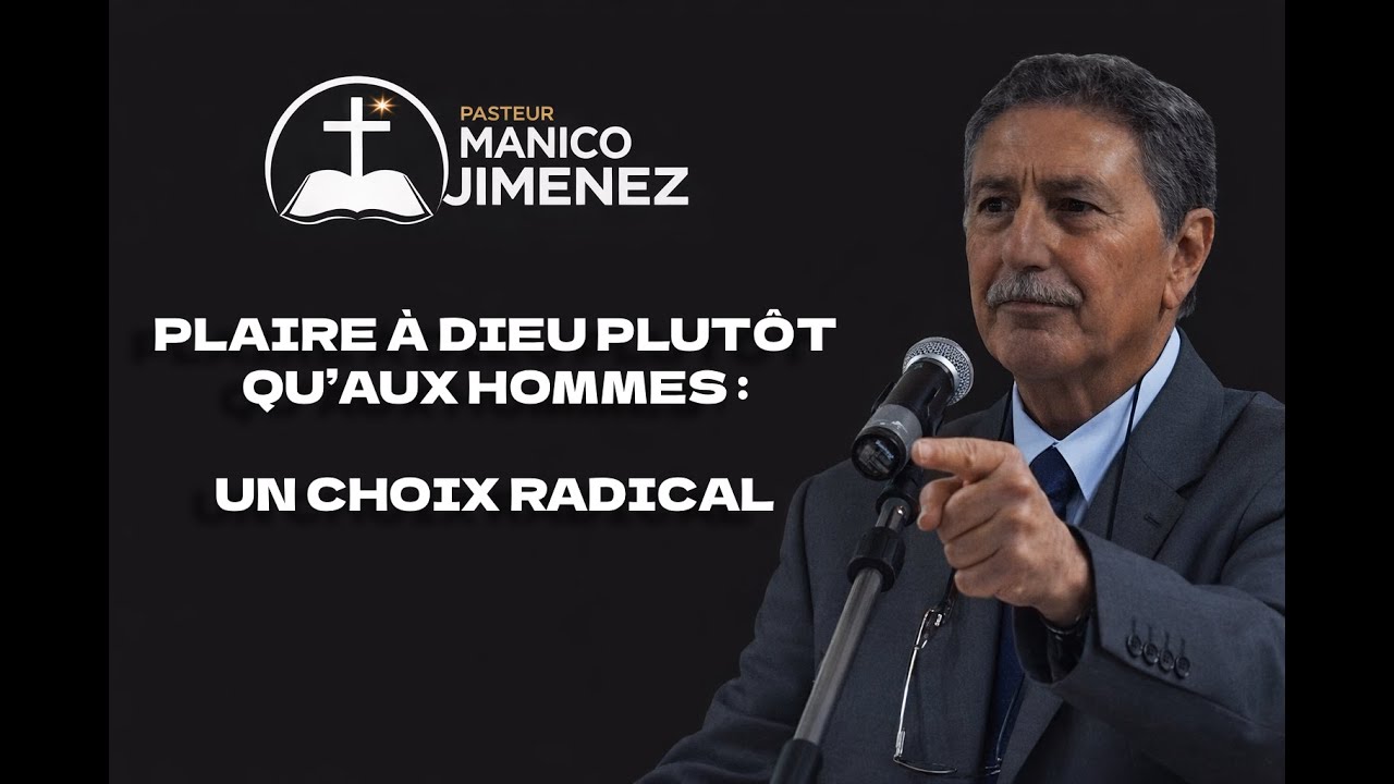Pasteur Manico — Plaire à Dieu plutôt qu’aux hommes : un choix radical