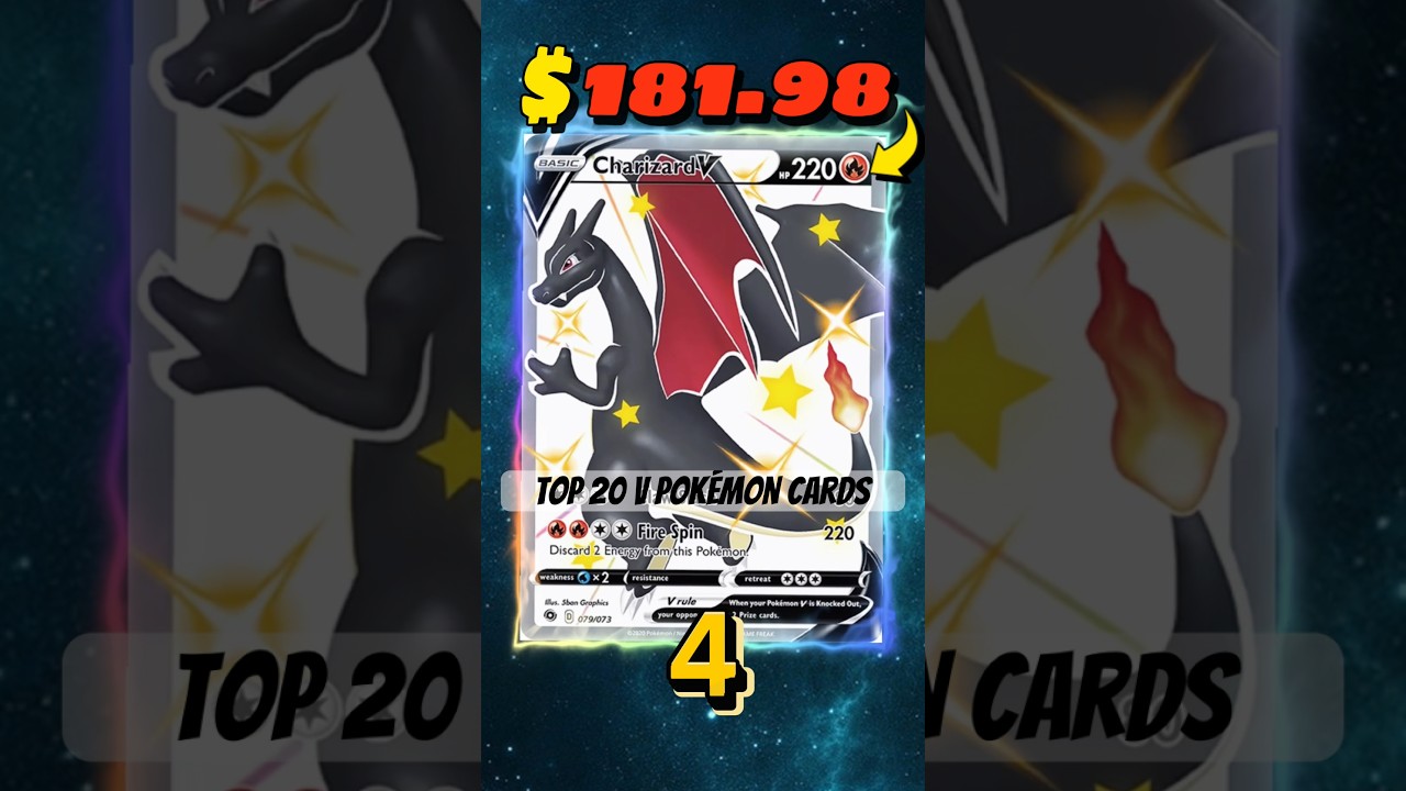 Top 20 V Pok&eacute;mon Cards 🔥 #pokemontcg #shinycharizard