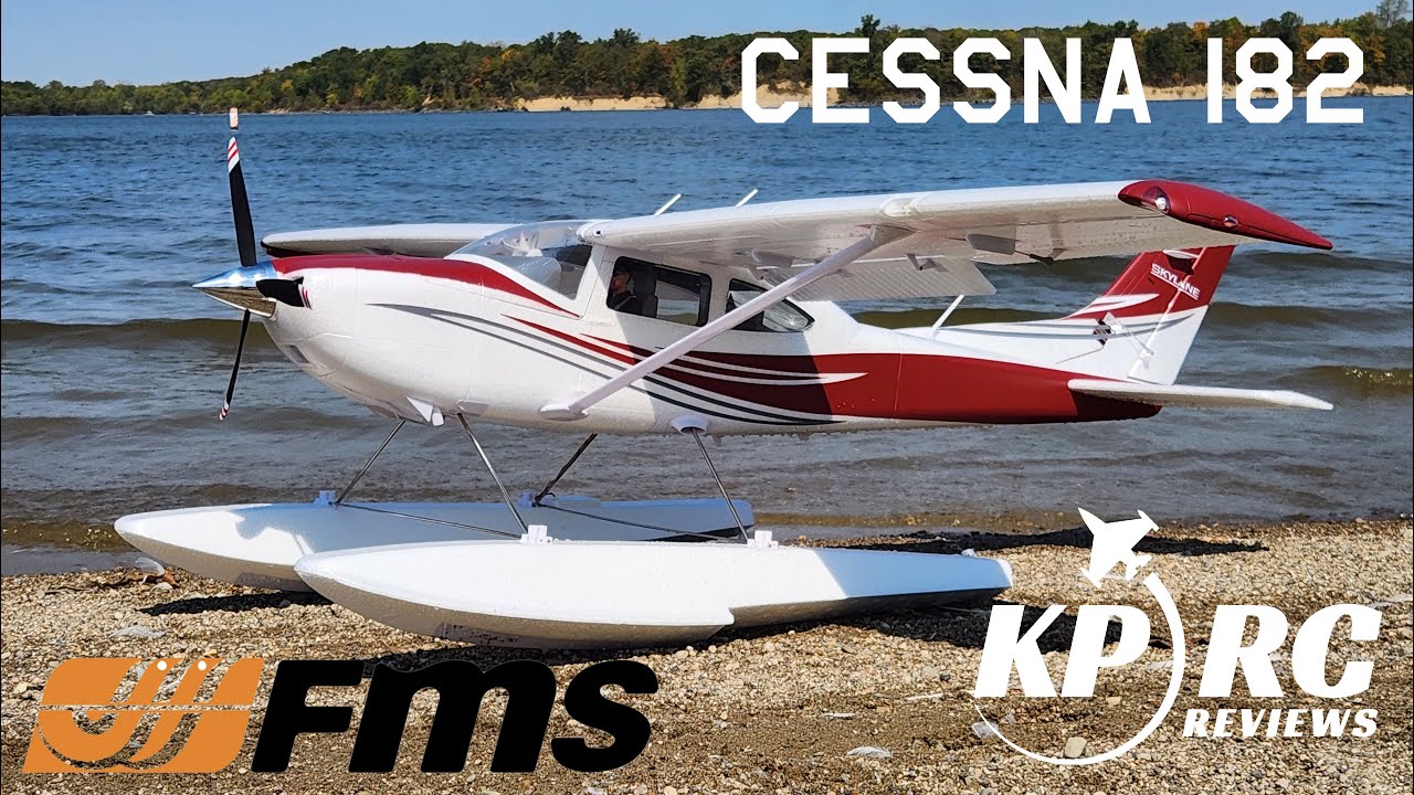 FMS Cessna 182 1500MM - Flight with Floats