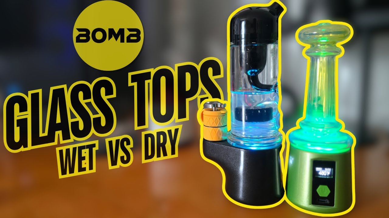 Bomb E-Rig Glass Tops | Water Percolation Vs. Dry Dabs