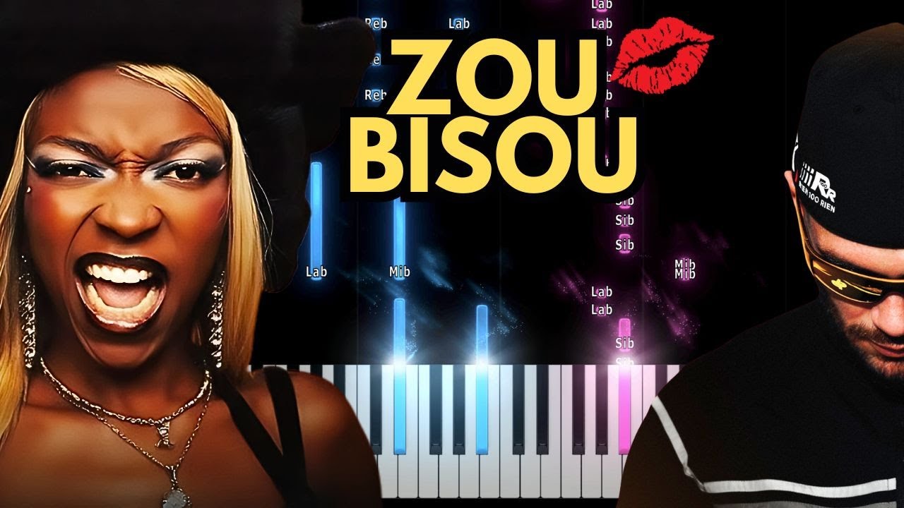 ZOU BISOU &ndash; Theodora ft Jul | Tuto Piano + Paroles + Karaok&eacute;