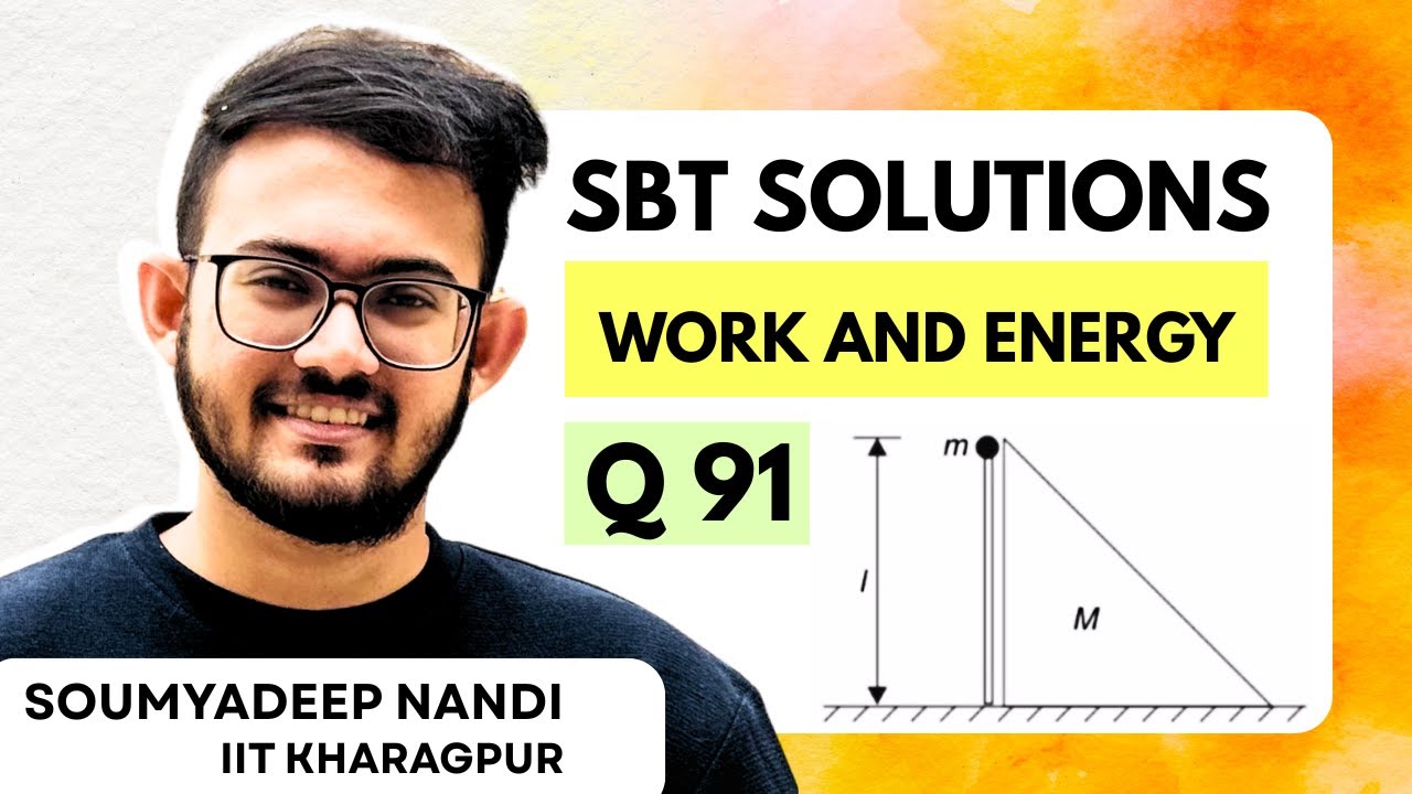Understanding SBT Level 3 Q91 | Rod Pushing a Wedge: NLM, Circular Motion & Work Energy Combined!