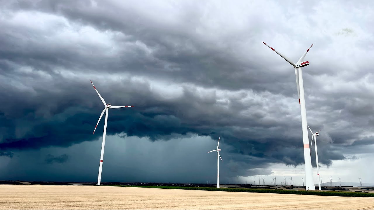 Gewitter mit Downburst/Fallb&ouml;e n&auml;he Alzey 21.07.2025