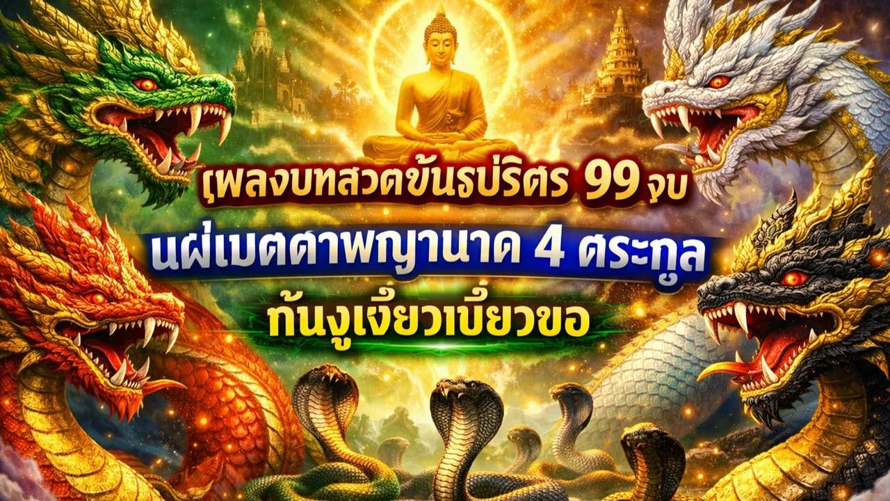 บทสวดบูชาพญานาค 99 จบ (วิรูปักเข) เปิดขุมทรัพย์บาดาล ป้องกันภัย รับโชคลาภก้อนโต #สวดมนต์