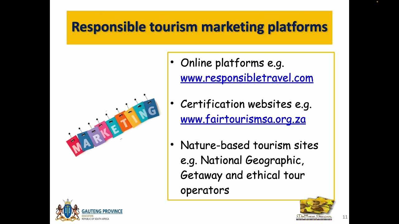 Responsible tourism GRADE 12