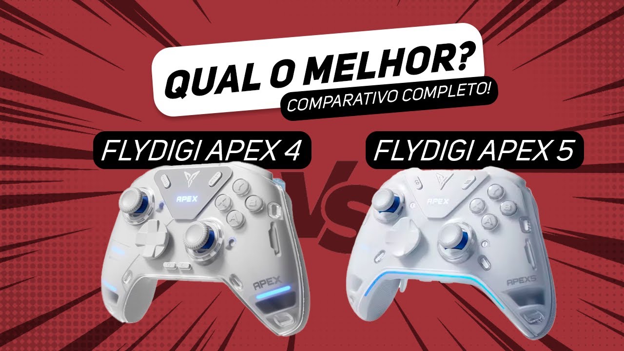 QUAL O MELHOR CONTROLE DA FLYDIGI? APEX 4 vs APEX 5 - COMPARAÇÃO COMPLETA